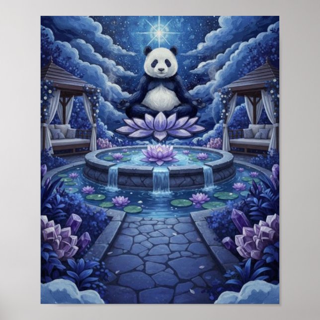 PandaBjörnMeditation Poster (Framsidan)