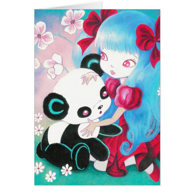 Pandabjörnparadis Hälsningskort (Framsidan)