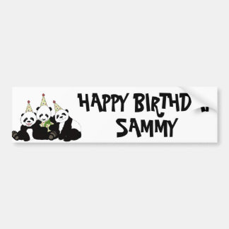 Pandabjörnparty vid besläktad design bildekal