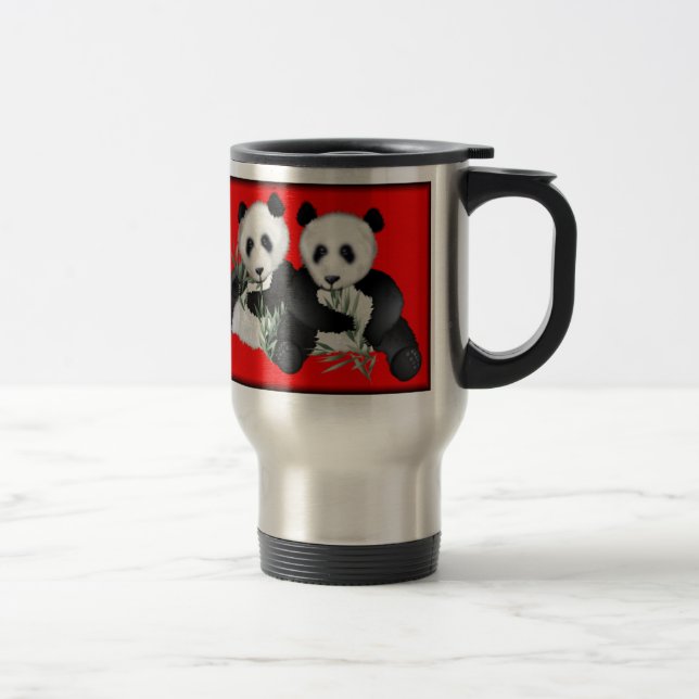 Pandabjörntravel mug resemugg (Höger)
