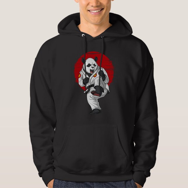 Pandabjörskartor Hoodie (Framsida)