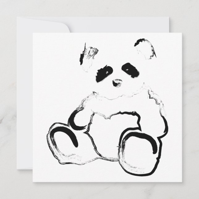pandabläck inbjudningar (Framsida)