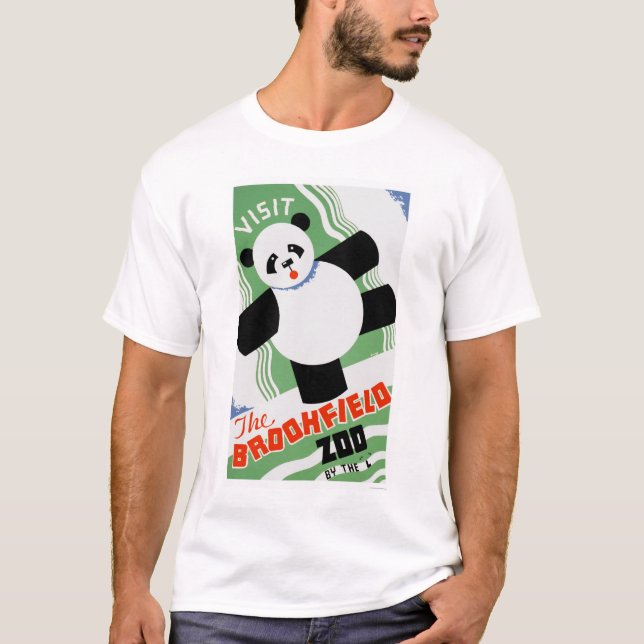 PandaBrookfield Zoo 1938 WPA T-shirt (Framsida)