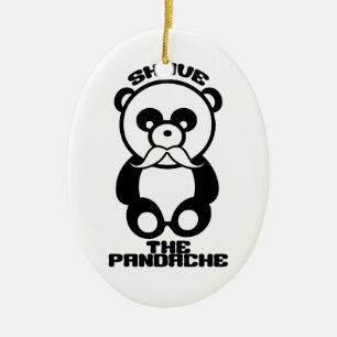 Pandache anpassningsbar färg är ett prydnadsföremå julgransprydnad keramik