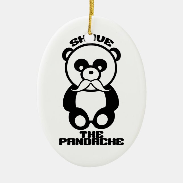 Pandache anpassningsbar färg är ett prydnadsföremå julgransprydnad keramik (Framsidan)