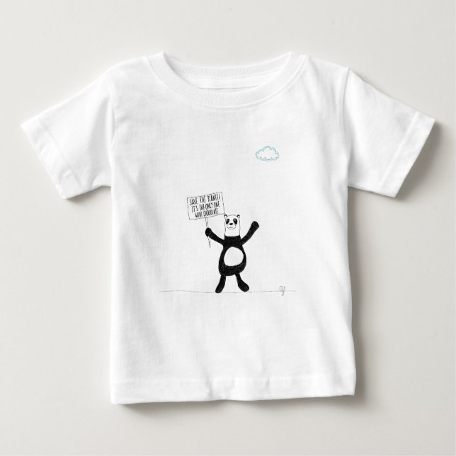 Pandachoklad Tee Shirt (Framsida)