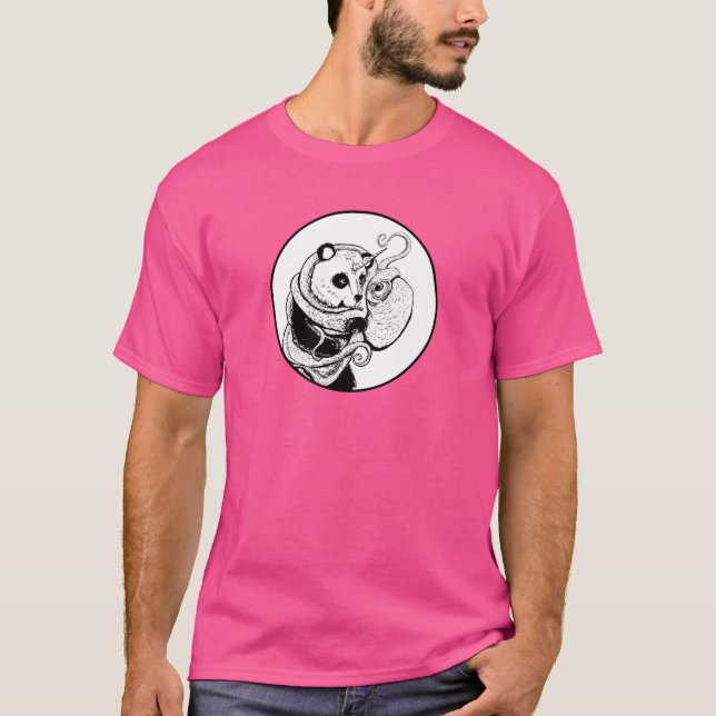 Pandacorn and Octopus entangled together T Shirt (Framsida)