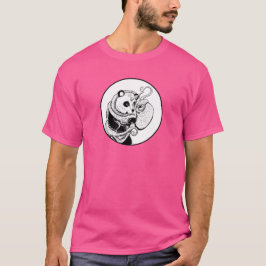 Pandacorn och bläckfisk intrasslade i varandra t shirt