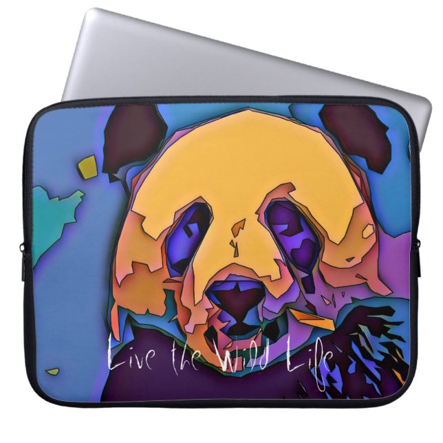Pandaen - bo vilda djur/laptop sleeve (Framsidan)