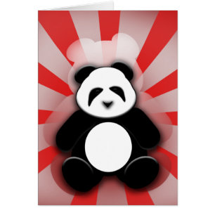 Pandaen driver! hälsningskort