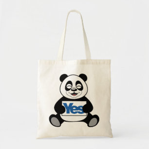 Pandaen för ja hänger lös tygkasse