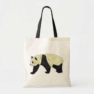 Pandaen hänger lös tygkasse