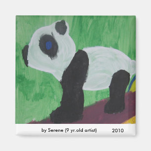 Pandaen lurar konstmagneten magnet