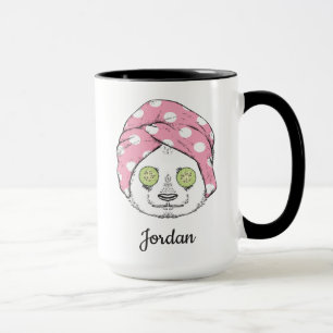 Pandaen på Span tillfogar ditt namn Mugg