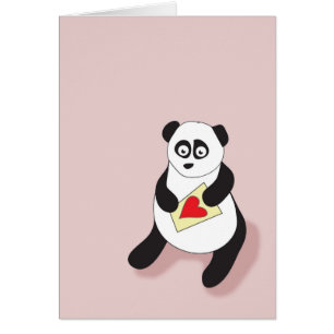 Pandaen postar hälsningskort