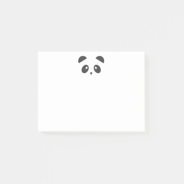 Pandaen som ansikte postar den, noterar post-it block (Framsida)