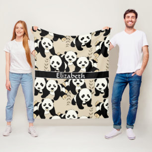 Pandaen uthärdar grafiskt personifierar större fleecefilt