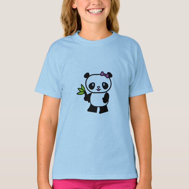 PandaflickaT-tröja Tee Shirt (Framsida)