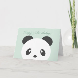 Pandafödelsedagkort Kort