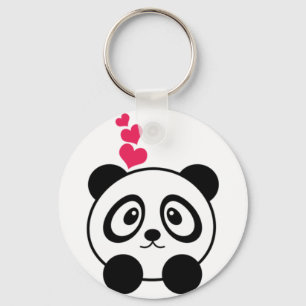 Pandakärlek Nyckelring