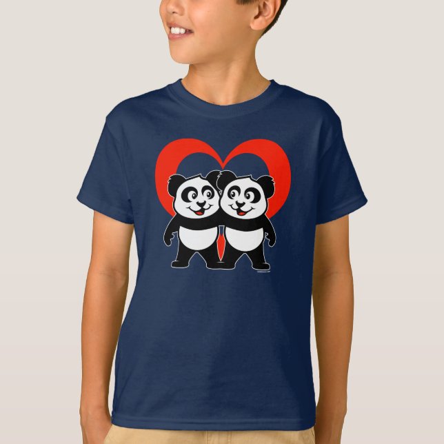 Pandakärlekskjorta Tee (Framsida)