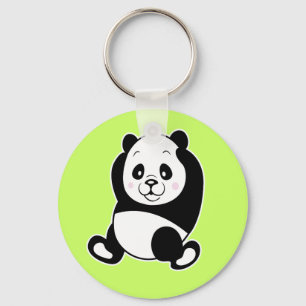 Pandakeychaingrönt Nyckelring