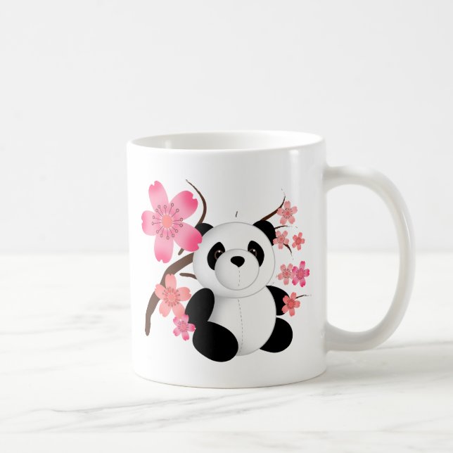 Pandakörsbärblommar Kaffemugg (Höger)