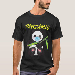 Pandamabjörn med maskpandemi Pappa Panda T Shirt