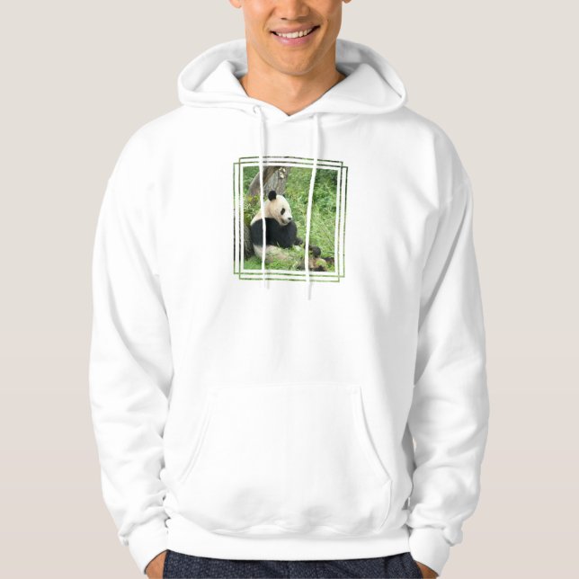 Pandamanar Hooded tröja Med Luva (Framsida)