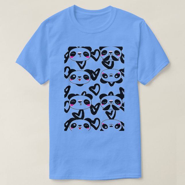Pandamic Ansikte T Shirt (Design framsida)