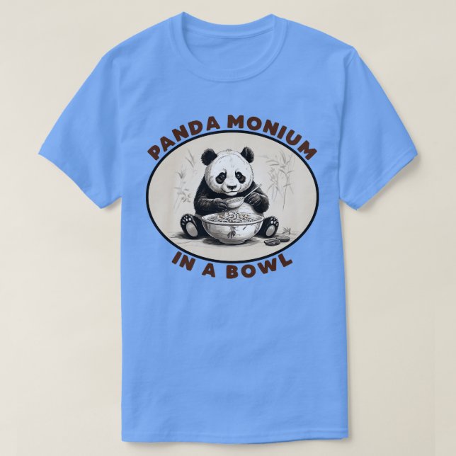 PandaMonium i Bowl T Shirt (Design framsida)