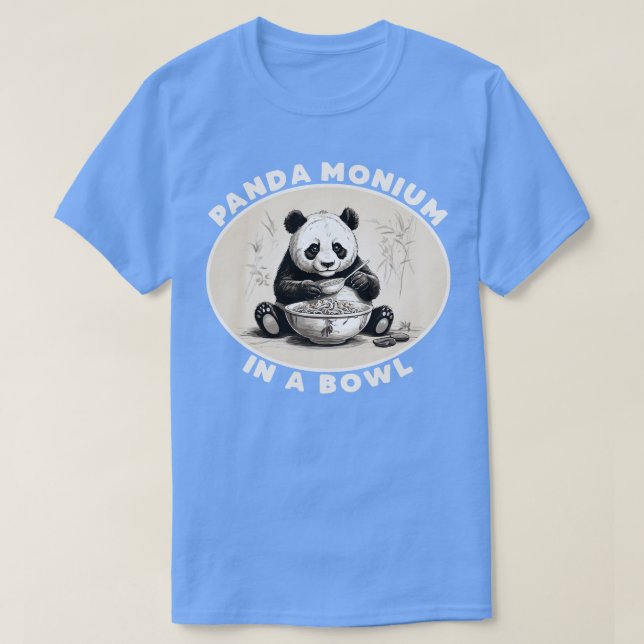 PandaMonium i en Bowl 1 T Shirt (Design framsida)
