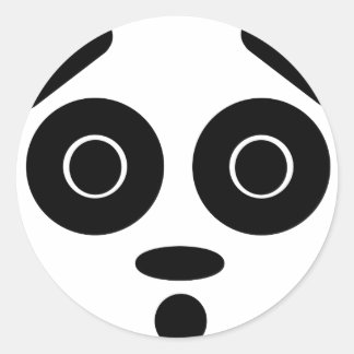 pandamonium runt klistermärke
