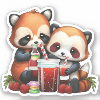Pandapicknicke Klistermärken