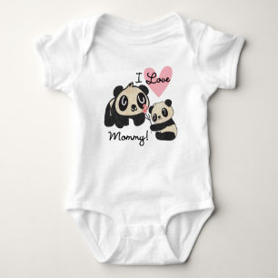 Pandas älskar jag mammor t shirt