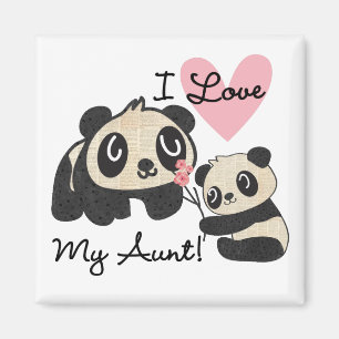 Pandas älskar jag min moster magnet