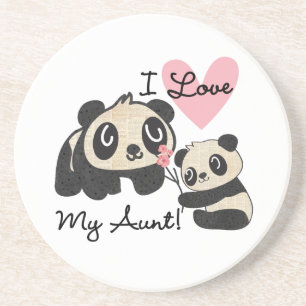 Pandas älskar jag min moster underlägg