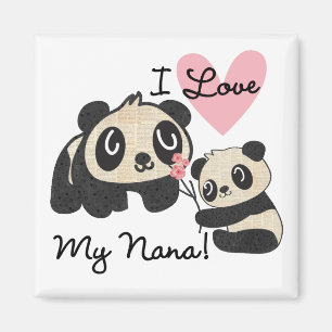 Pandas älskar jag min Nana Magnet