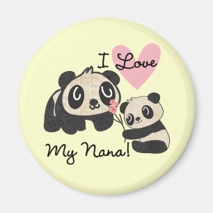 Pandas älskar jag min Nana Magnet