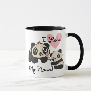 Pandas älskar jag min Nana Mugg