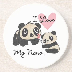Pandas älskar jag min Nana Underlägg