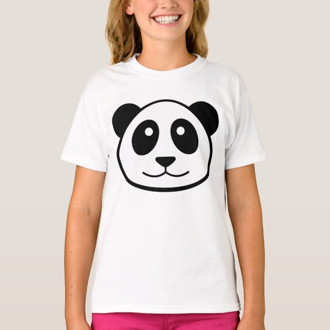 Pandas Ansikte Tee (Framsida)