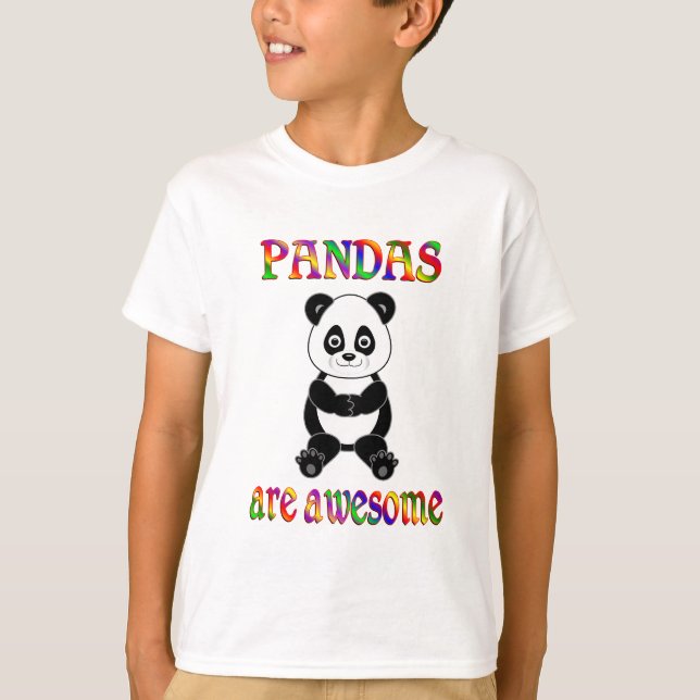 Pandas är enorma tee shirt (Framsida)