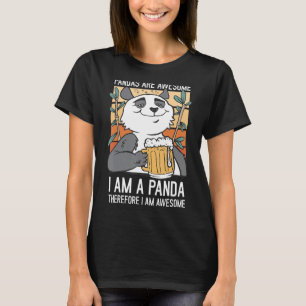 Pandas är Fantastisk... Jag är Panda Vild Panda Ba T Shirt