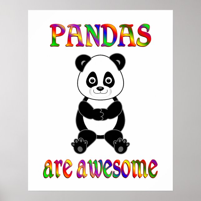 Pandas är Fantastisk Poster (Framsidan)
