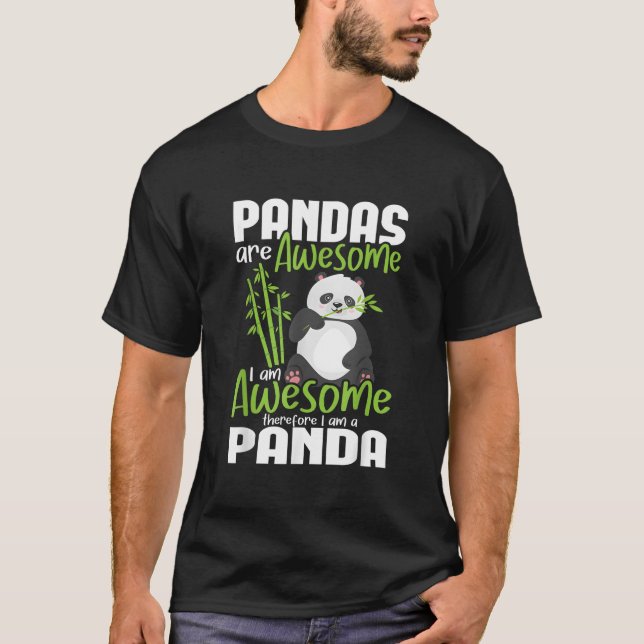 Pandas Är Fantastiska Jag Är Fantastisk Därför Är  T Shirt (Framsida)