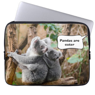 Pandas eller Koalas - Vilken är cuter? Laptop Fodral