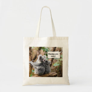 Pandas eller Koalas - Vilken är cuter? Tygkasse