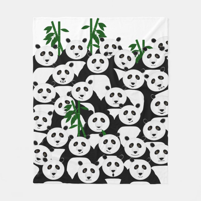 Pandas Fleece Blanket (Framsidan)
