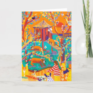 Pandas för kort för John Dyerkonst röda